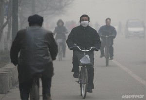 Man Wearing Mask - Linfen Pollution Documentation (Linfen, China: 2007)